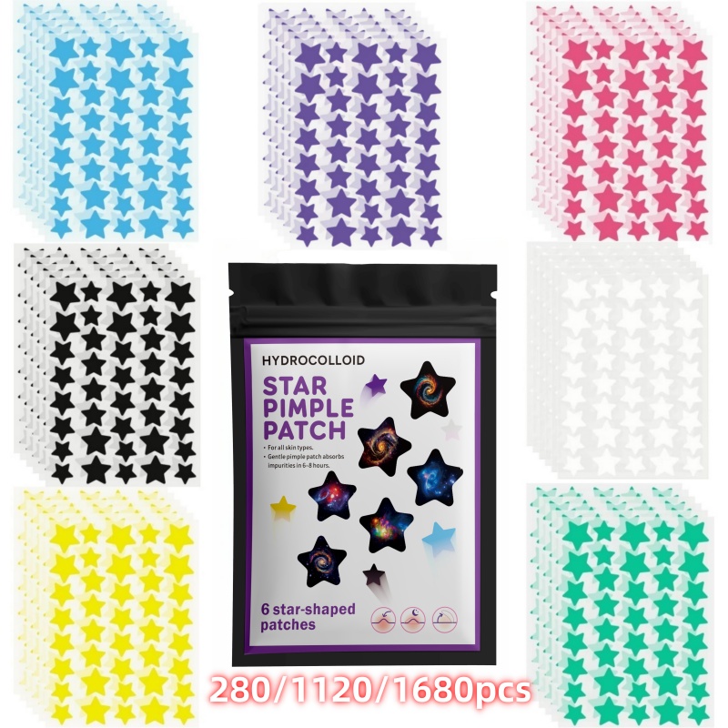 Event & Party Supply - 280/1120/1680 шт. гидроколлоидных пластырей от акне,