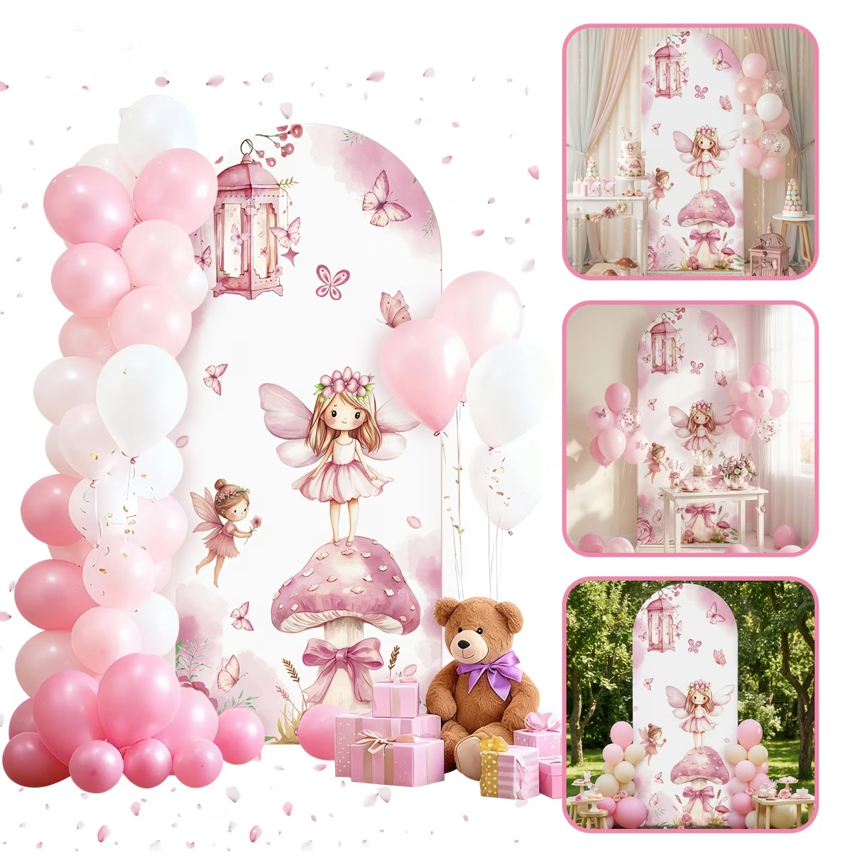 Dessert Table Backdrop - Фон для дня рождения девочки: сказочный