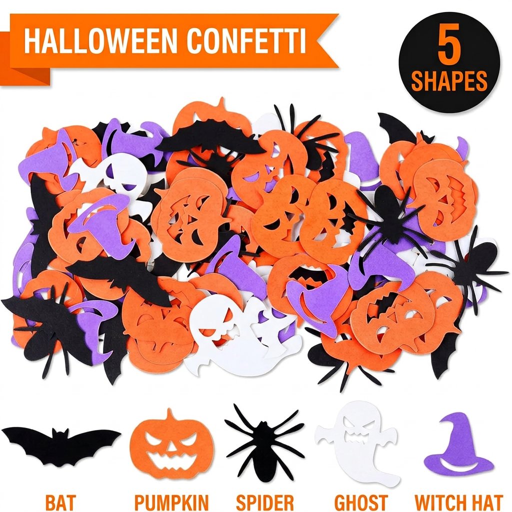 Papercraft Supply Confetti - Украшения для вечеринки на Хэллоуин: конфетти,