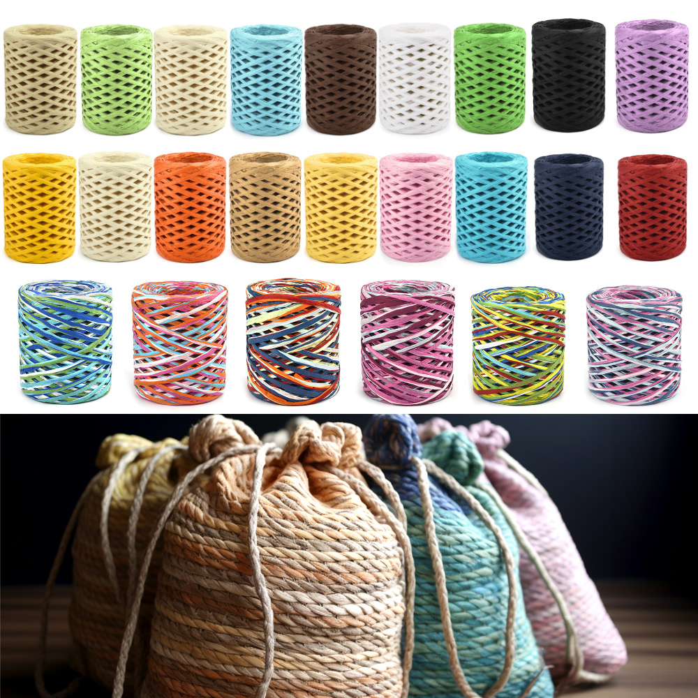 Papercraft Supply Ribbon - 100 м/рулон, бумажная лента из рафии,