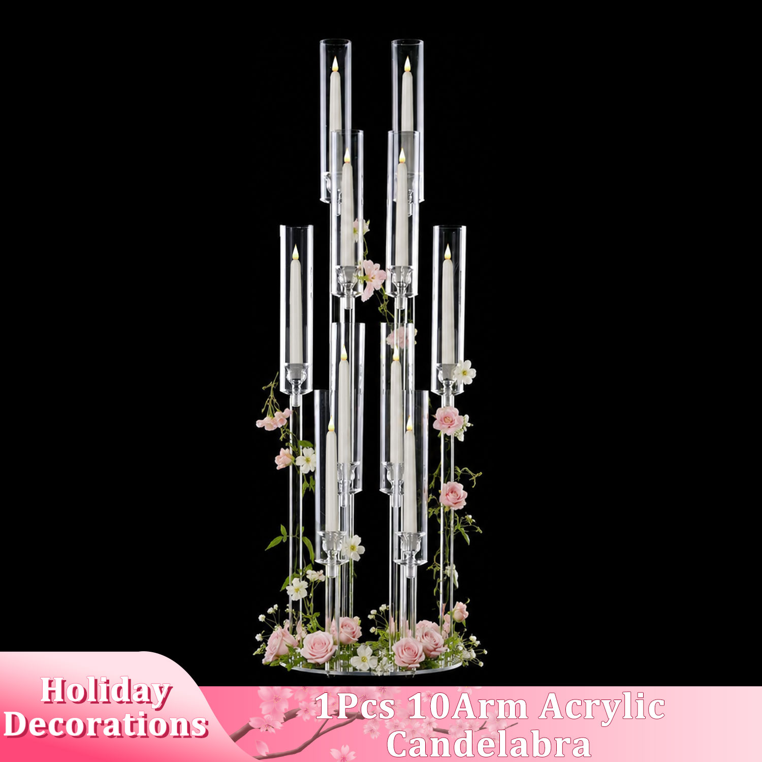 Напольный акриловый канделябр  – обзор и цена Centerpiece Stick