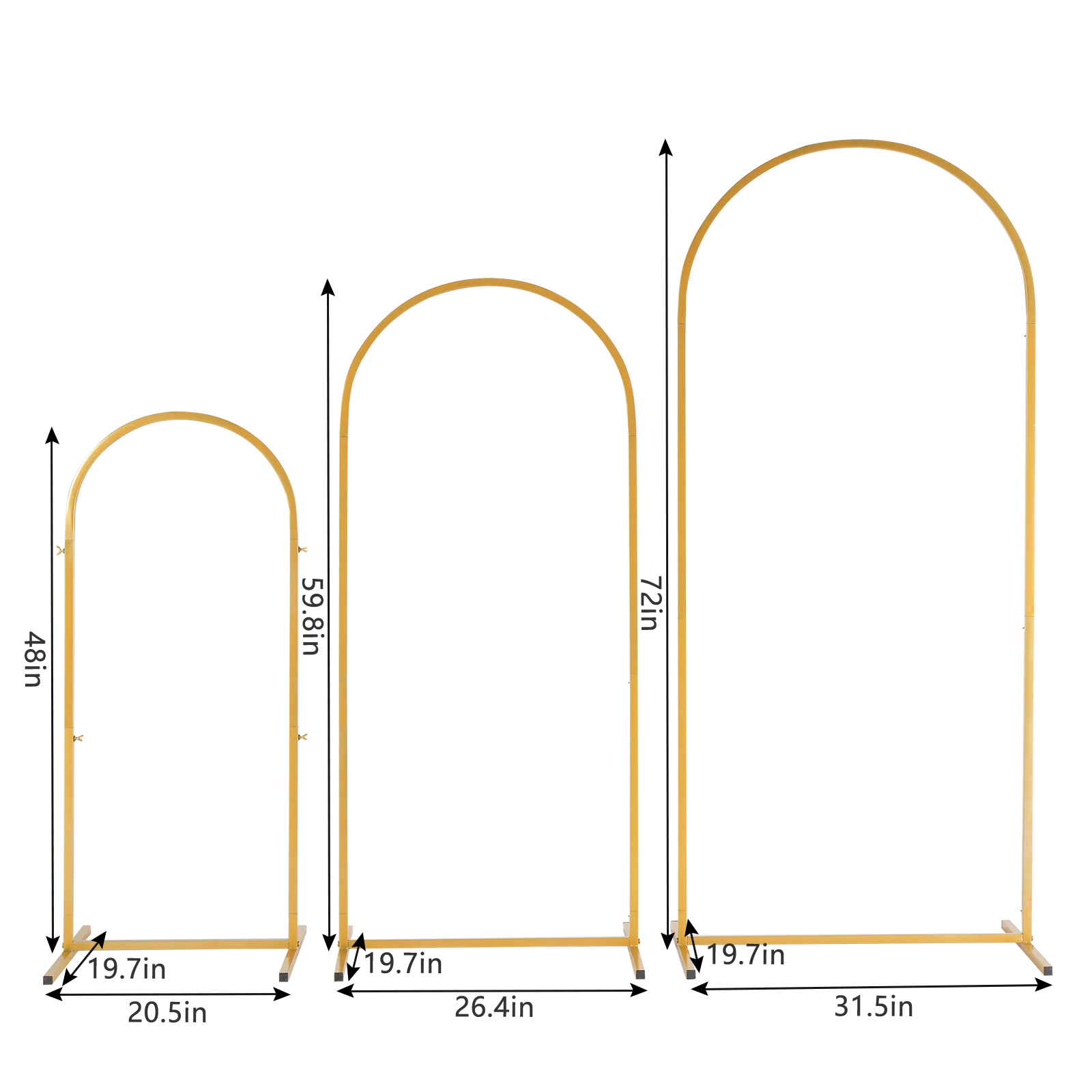 Набор из 3-х золотых металличе – обзор и цена Balloon Arch Kit